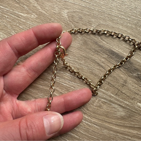 Mixed metal knotted chain necklace - Picture 3 of 4